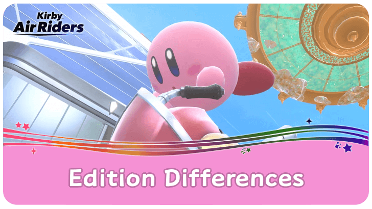 Kirby Air Riders Edition Differences