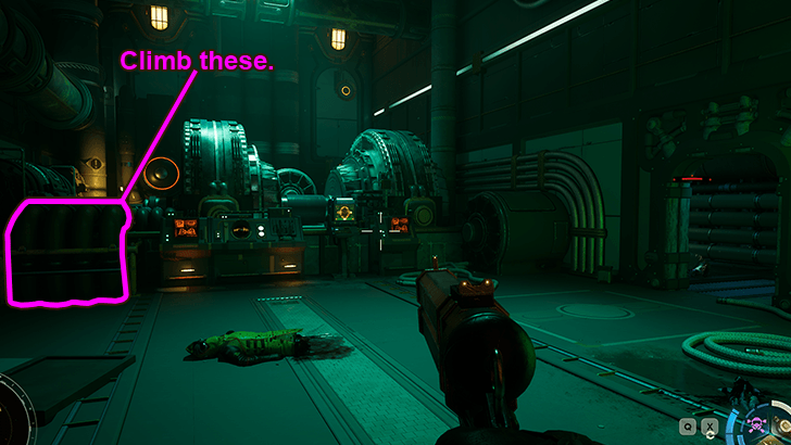 7 - Climb the Yellow Pipes