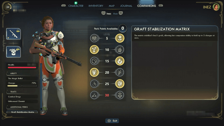 Outer Worlds 2 Companion Perk Points