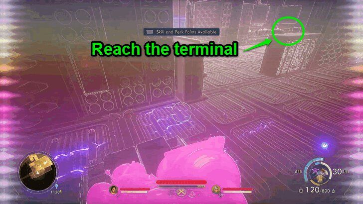 Reach the terminal