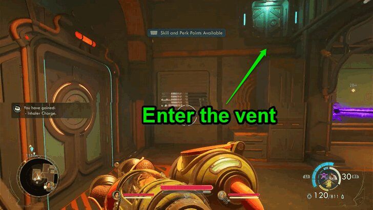 Vent to the right 2nd floor