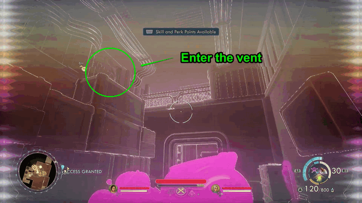 First floor vent location