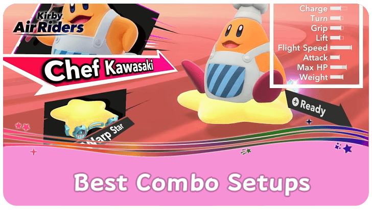 Kirby Air Riders Best Combo Setup for Rider and Machine