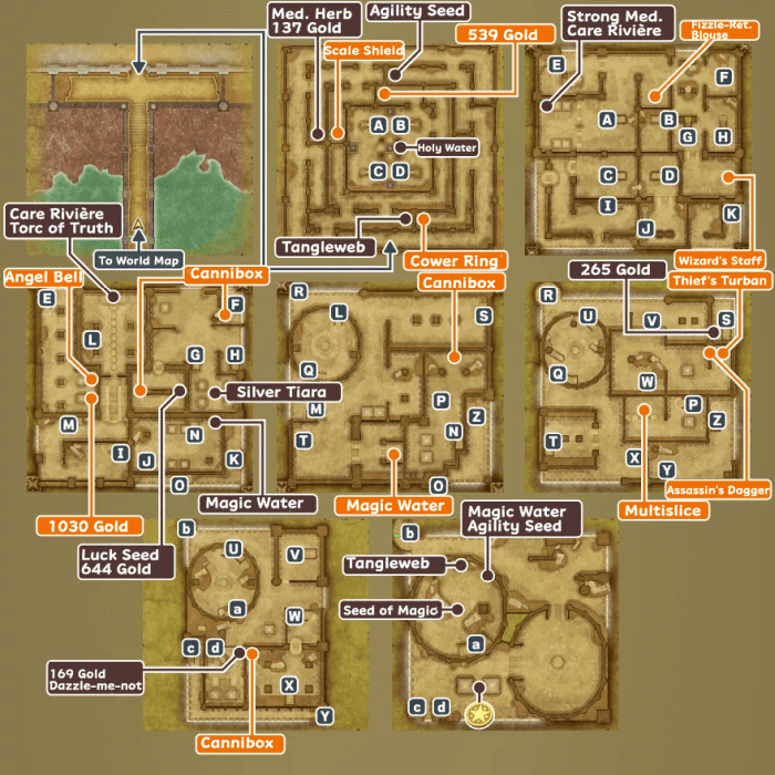 Lighthouse Map and Treasure Chests