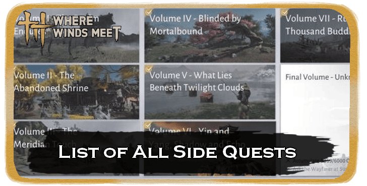 WWM - List of All Side Quests