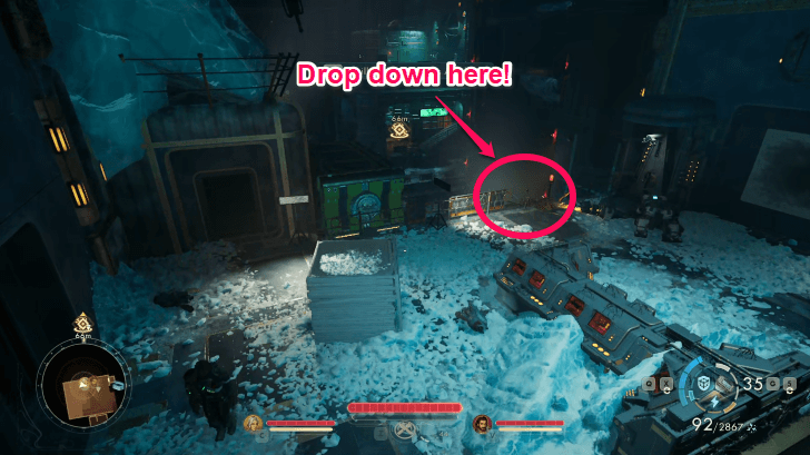 Drop Down to Rail Operation Platform