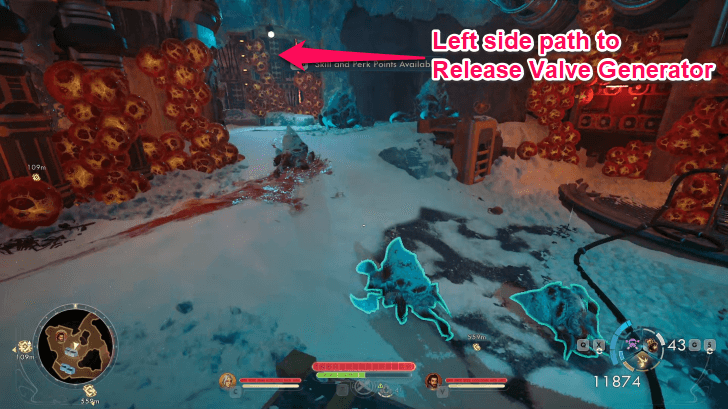 Left Path to Release Valve Generator