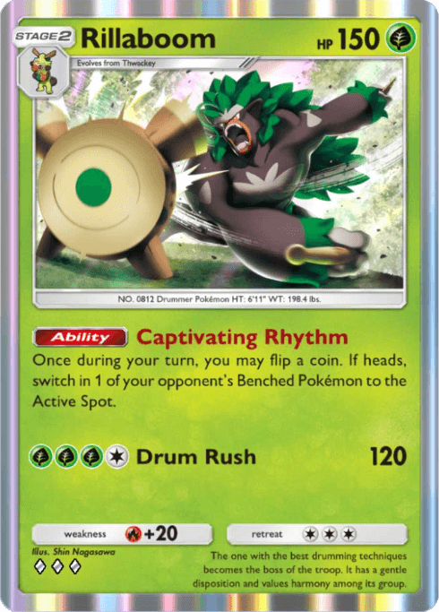 Pokemon TCG Pocket - B1 027 Rillaboom