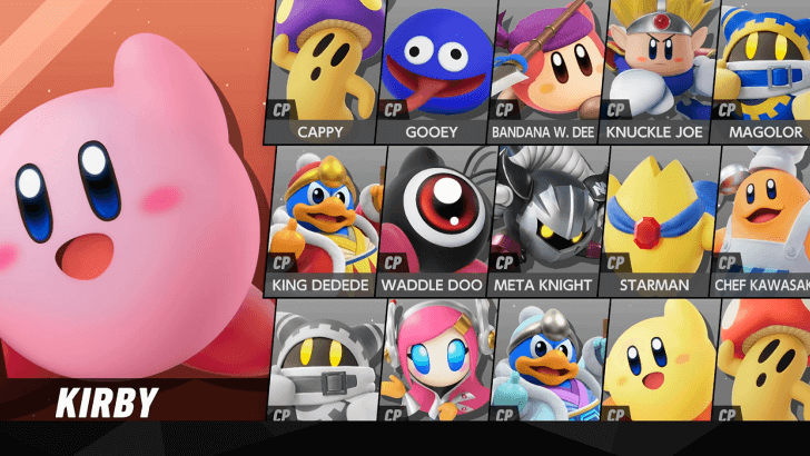20 Playable Characters