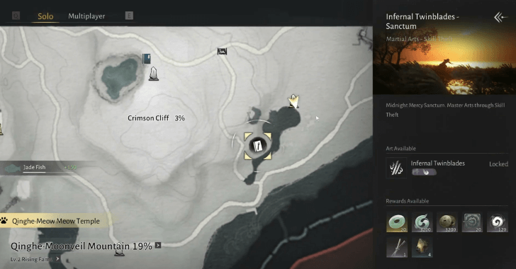 Head to the Infernal Twinblades Sanctum.