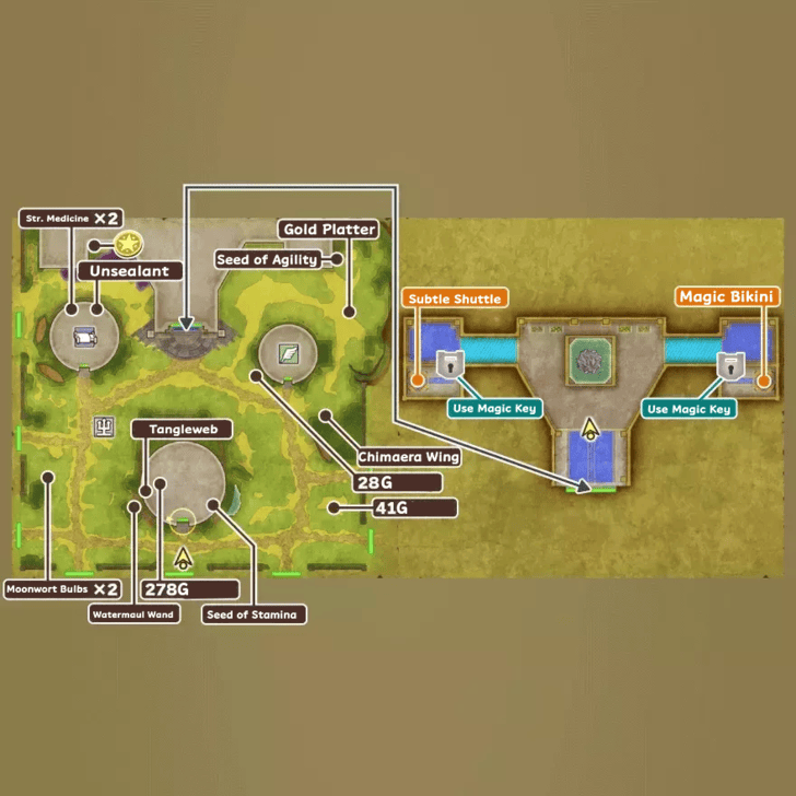 Zahan Map and Treasure Chests