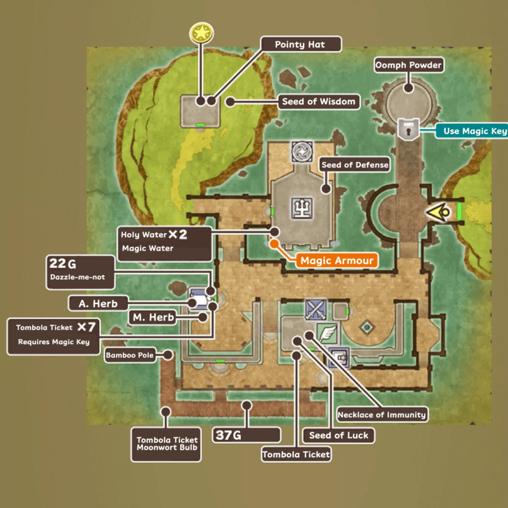 Beran Map and Treasure Chests