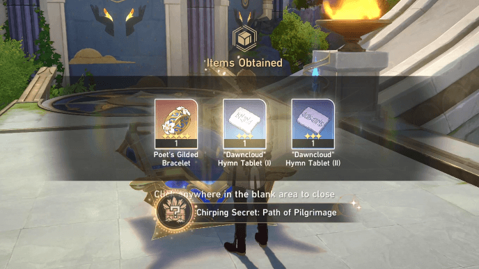 HSR Chirping Secret Path of Pilgrimage Rewards