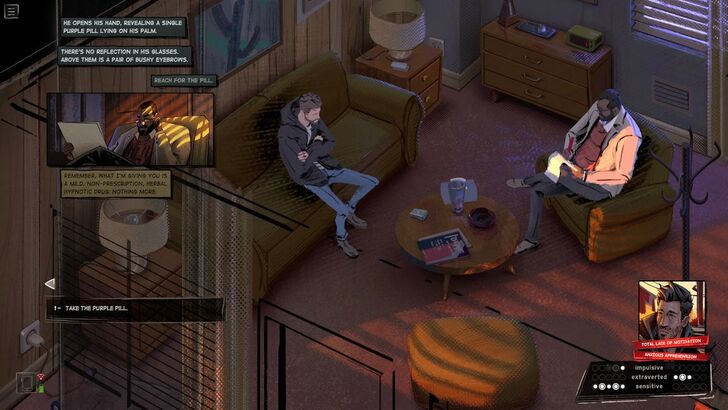 Eugene Receiving Purple Pill From Dr. Finck