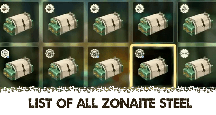 Hyrule Warriors Age of Imprisonment List of All Zonaite Steel