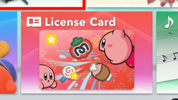 Kirby Air Riders - License Card