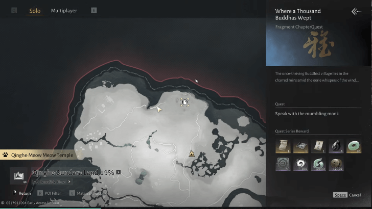 Where a Thousand Buddhas Wept Map Location