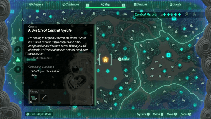 A Sketch of Central Hyrule