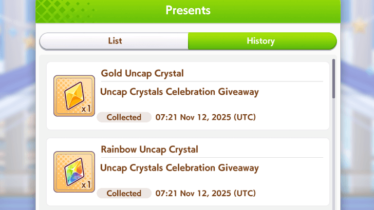 Received from Celebration Giveaway