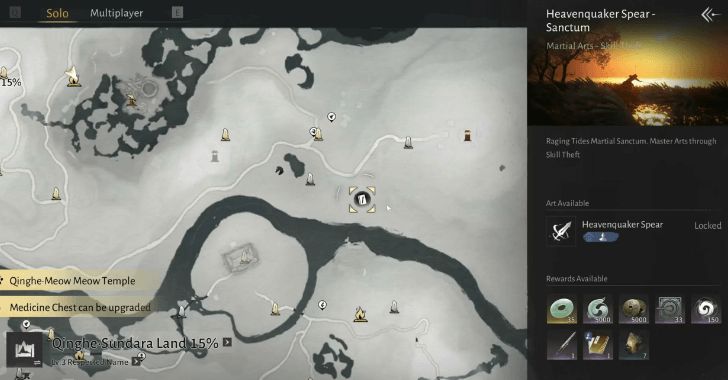 Heavenquaker Spear Sanctum Location.png