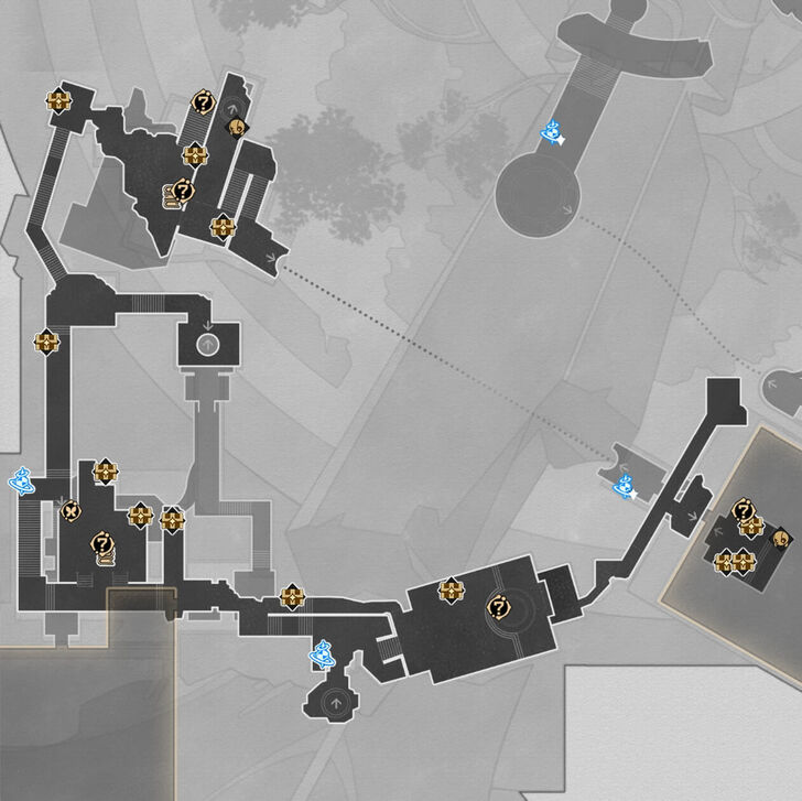 HSR - Memortis Shore Ruins of Time B2 Map