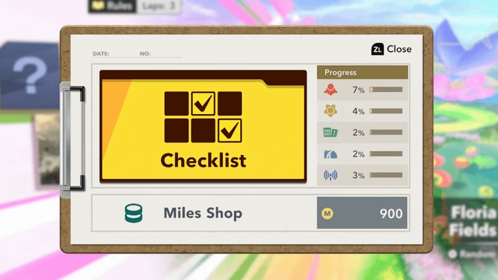 Kirby Air Riders - Checklist System