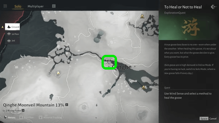 To Heal or Not to Heal Map Location