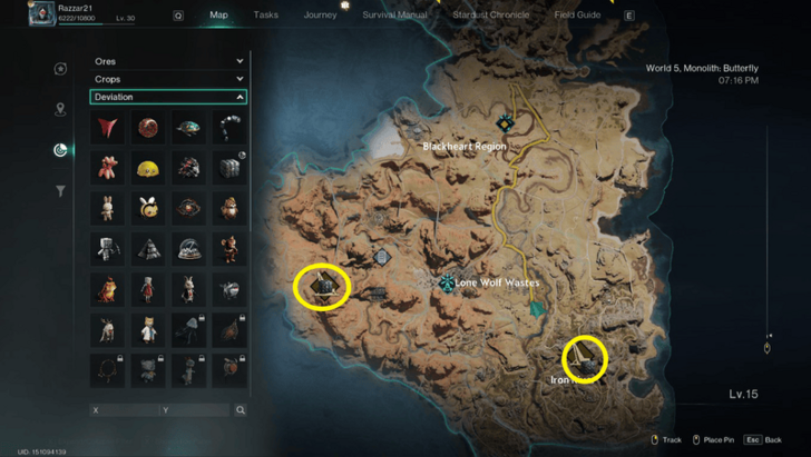 Once Human - Space Turner Location