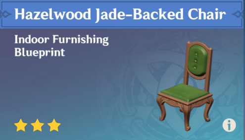 Genshin Impact - How to Get Hazelwood Jade-Backed Chair Furnishing
