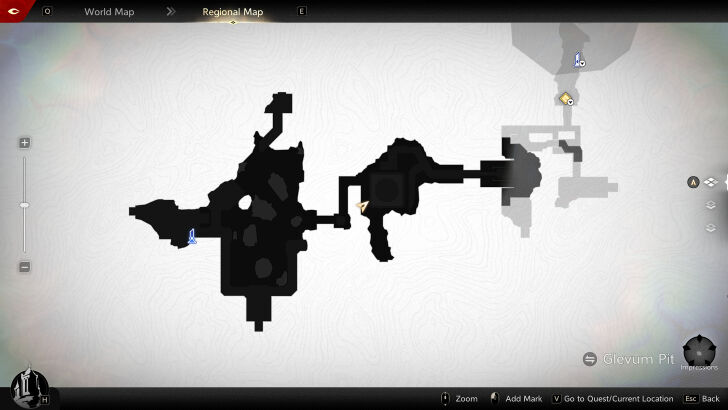 Glevum Pit Traversal Challenge 2 Map