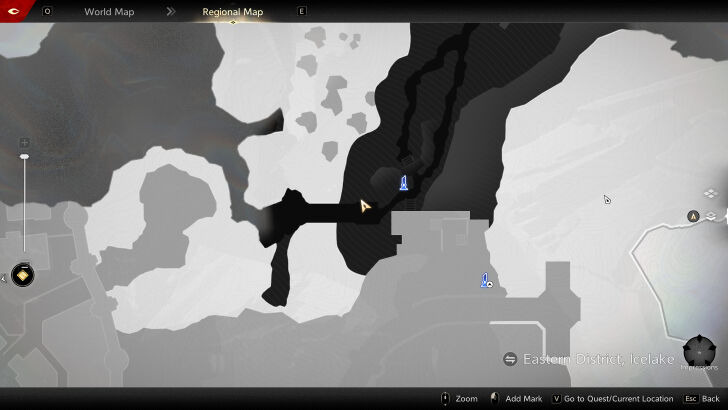 Northern Icelake Traversal Challenge 1 Map