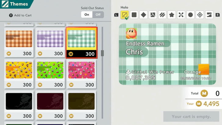 Kirby Air Riders - License Cards