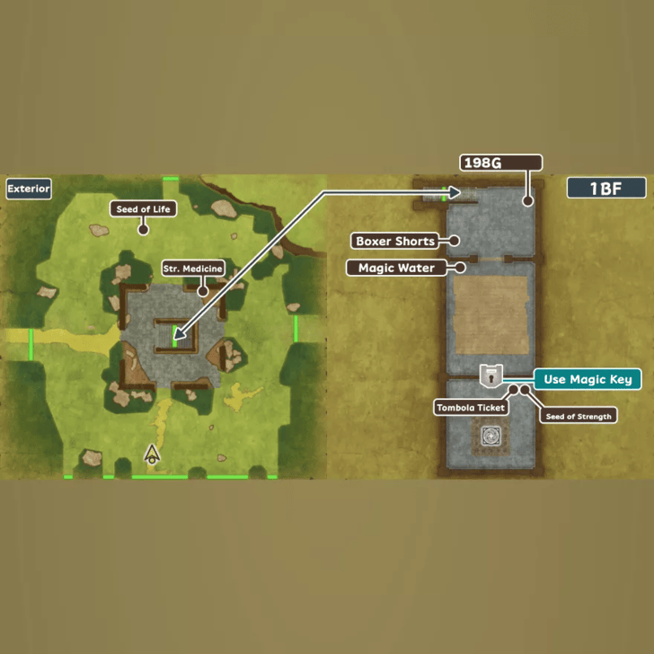 Shrine North of Rippleport Map and Treasure Chests
