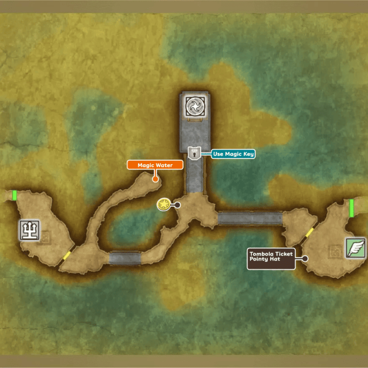 Shrine West of Moonbrooke Map and Treasure Chests