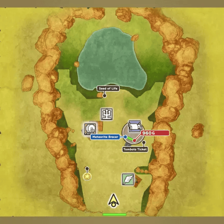 Oasis Map and Treasure Chests