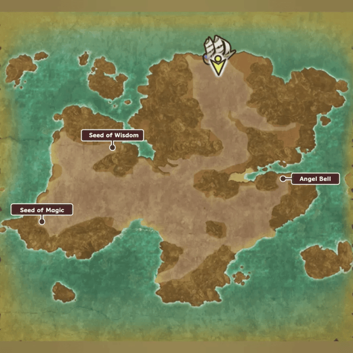 Gaggle Rock Map and Treasure Chests