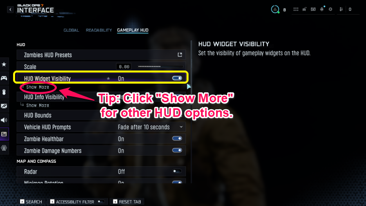 HUD Widget Visibility
