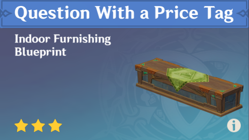 Genshin Impact - How to Get Question With a Price Tag Furnishing