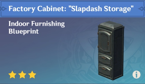 Genshin Impact - How to Get Factory Cabinet - Slapdash Storage Furnishing