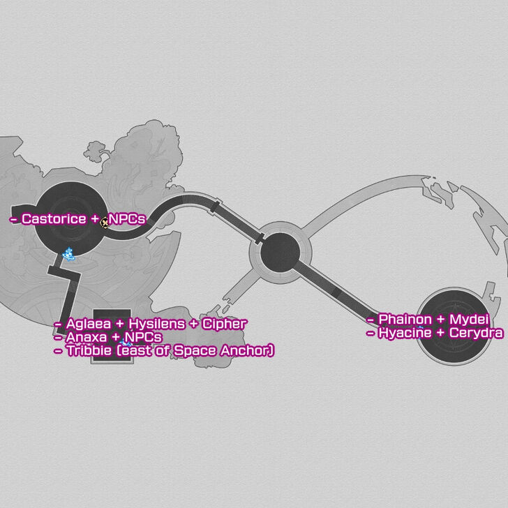 HSR Eternity or a Single Page - Chrysos Heir Locations 2