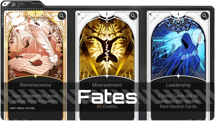 Chaos Zero Nightmare List of All Fates