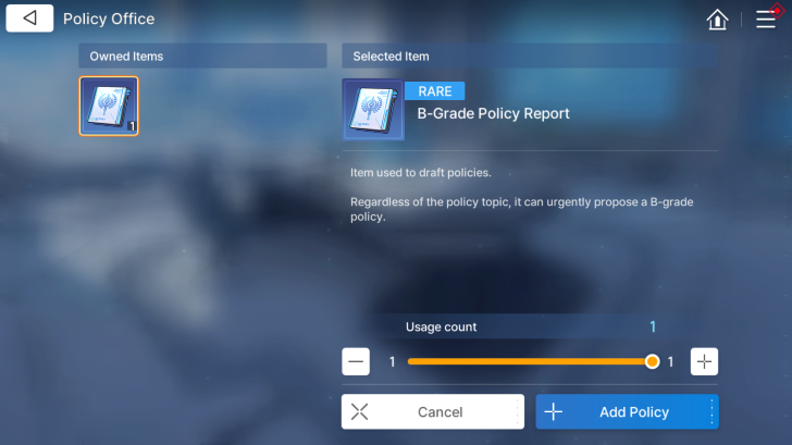 Chaos Zero Nightmare - Use Policy
