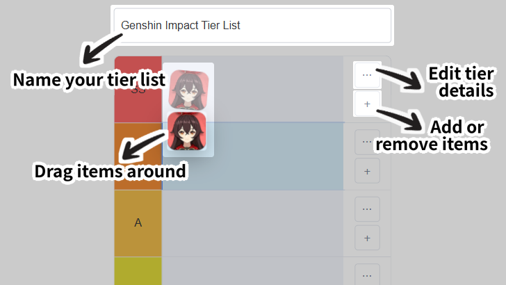 How to Use the Tier List Maker 1