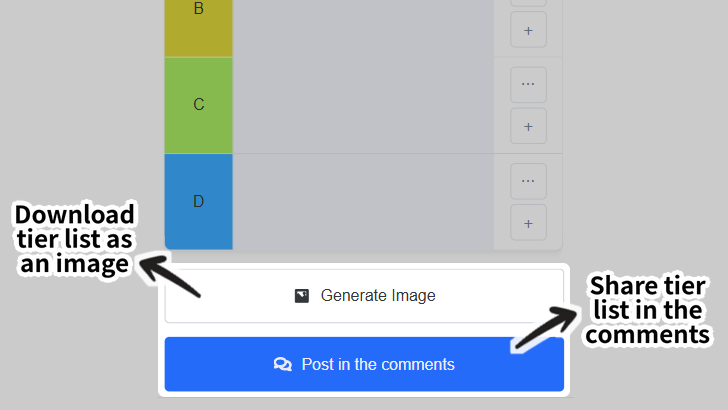 How to Use the Tier List Maker 2