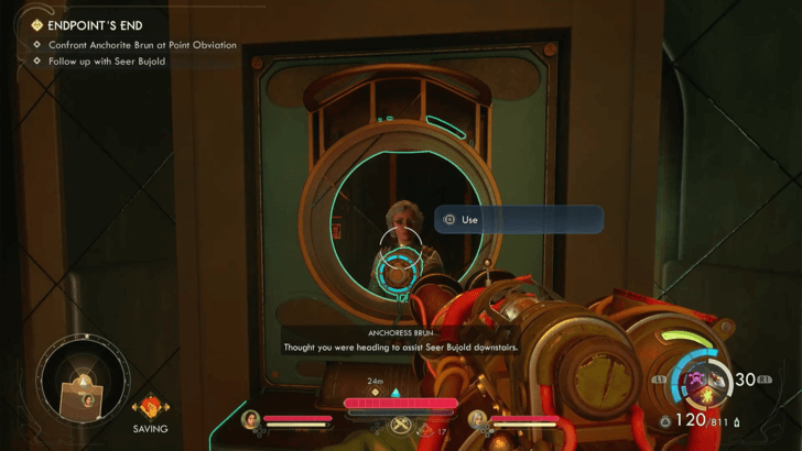 Instructed to go to Anais