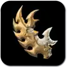 Age of Imprisonment White-Maned Lynel Saber Horn