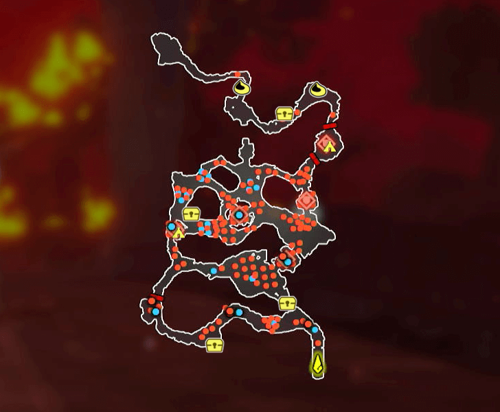 Striking North Map with Korok Seed and Chest Locations