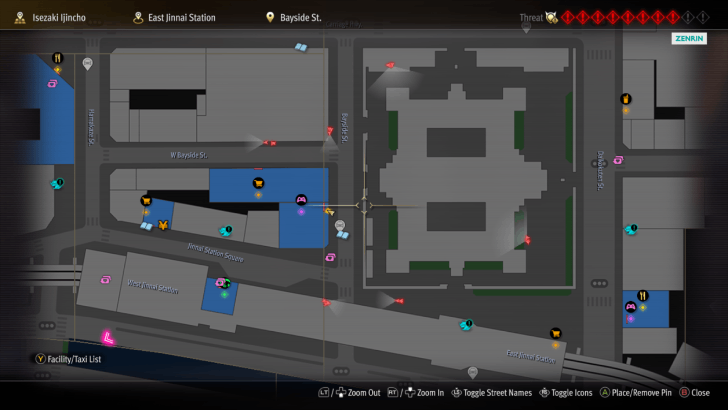 Like a Dragon Infinite Wealth - The Bee Map Image
