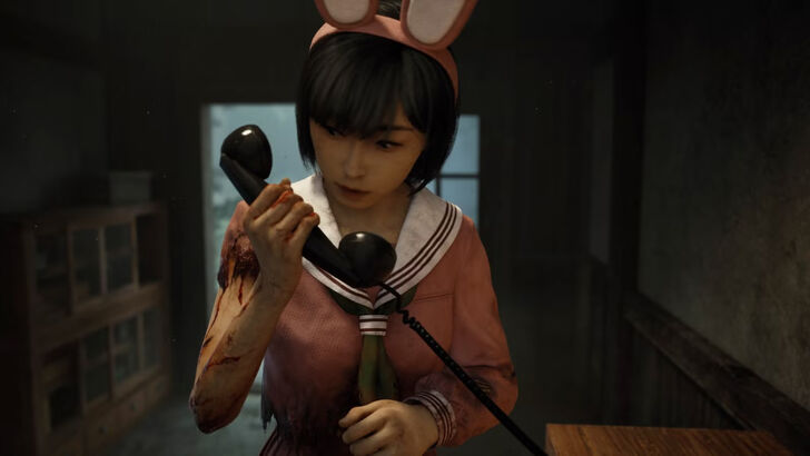 hinako in a silly outfit