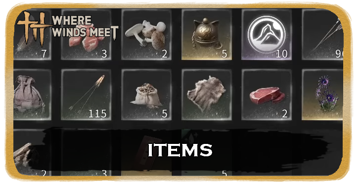 Where Winds Meet - List of All Items